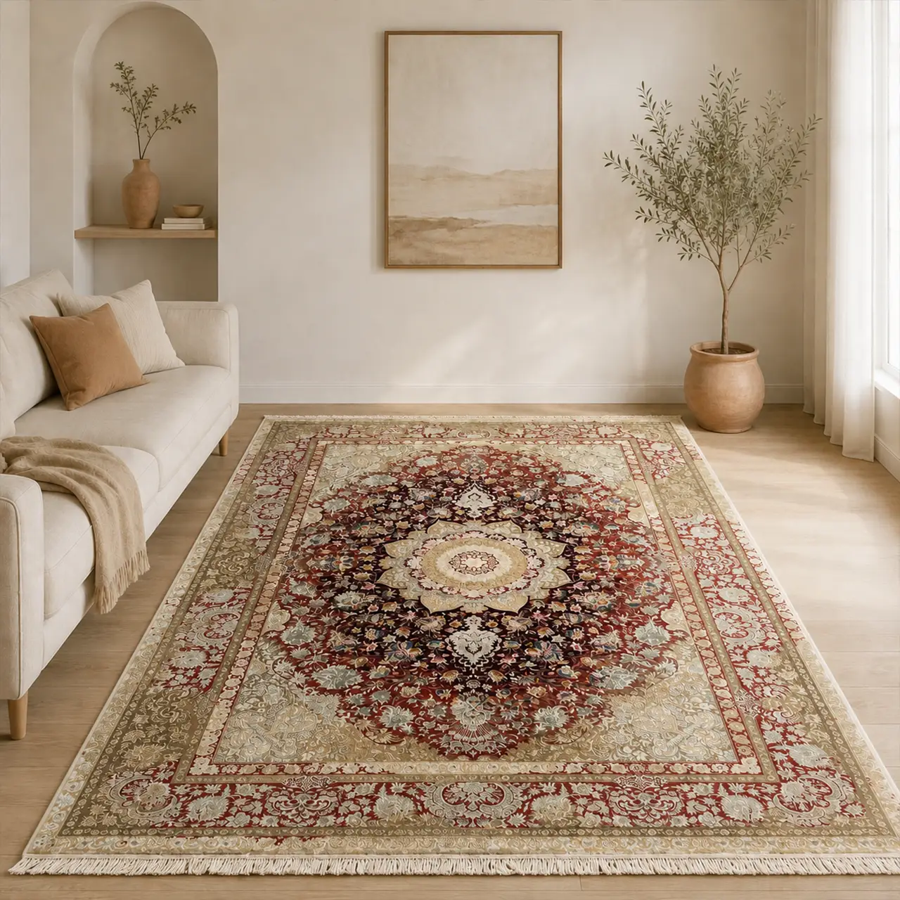 فرش 9 متری 1200شانه ستاره کویریزد L51