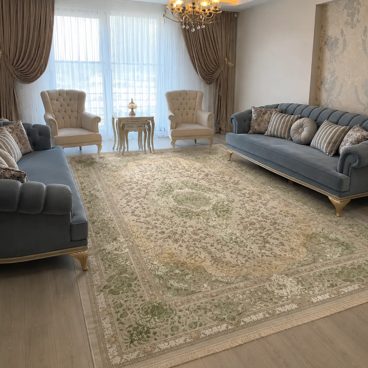 فرش 9متری 1200شانه فلورا 3003